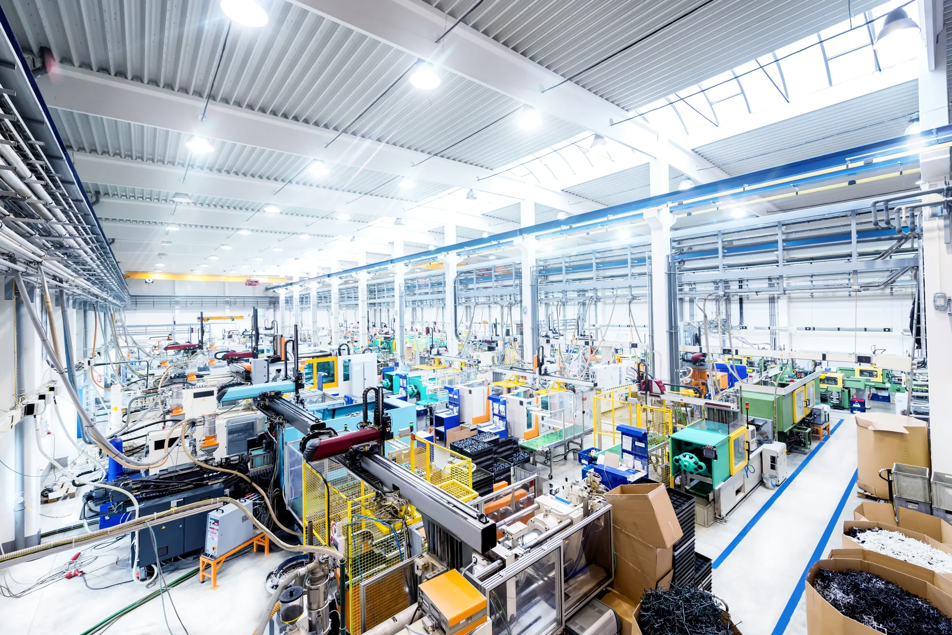 Industrielle Anwendung von Lichttechnik